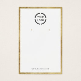 Exibição de brinco de logotipo personalizado de bo