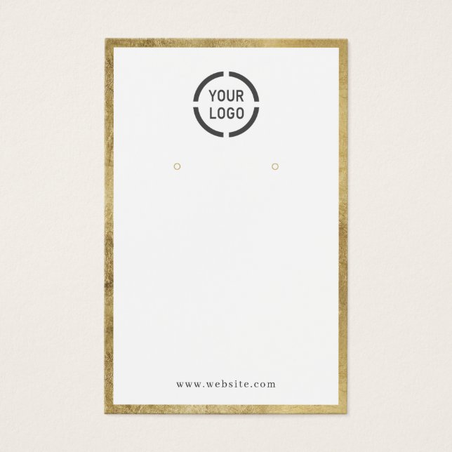 Exibição de brinco de logotipo personalizado de bo (Frente)