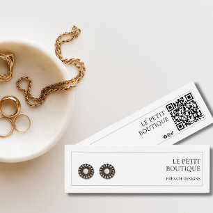 Exibição de Código QR de Empresa Jewelry Moderna