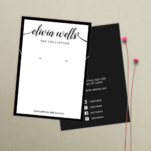 Exibição de Colar Branco do Script de Assinatura