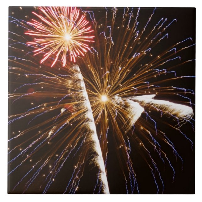 Exibição de fogos de artifício no rio Savannah (Frente)