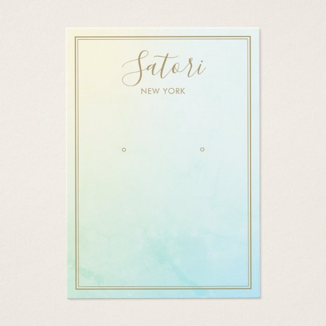 Exibição de Gravação de Assinatura Azul Aqua (Frente)