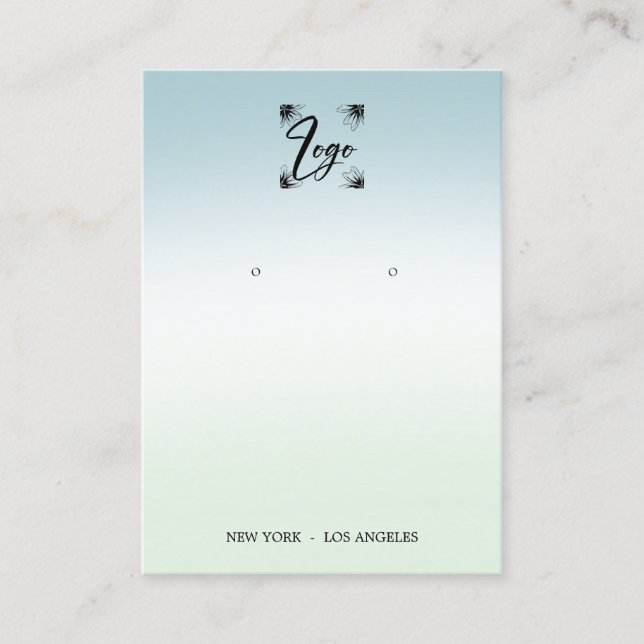 Exibição de inserção de logotipo gradiente (Frente)