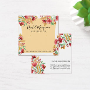 Exibição de Orelha Floral Vermelha Amarela de Ve