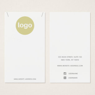 Exibição do Colar do Colar do Logotipo Personali