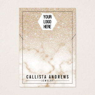 Exibição do Colar do Logotipo do Mármaco Glitter D