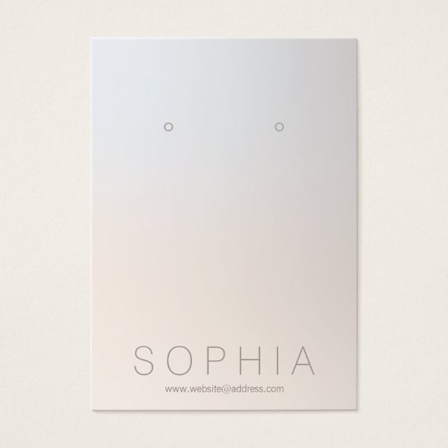 Exibição do Designer de Joias Moderno Simples (Frente)