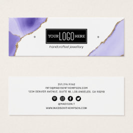 Exibição do logotipo do Agate Roxo e Dourado