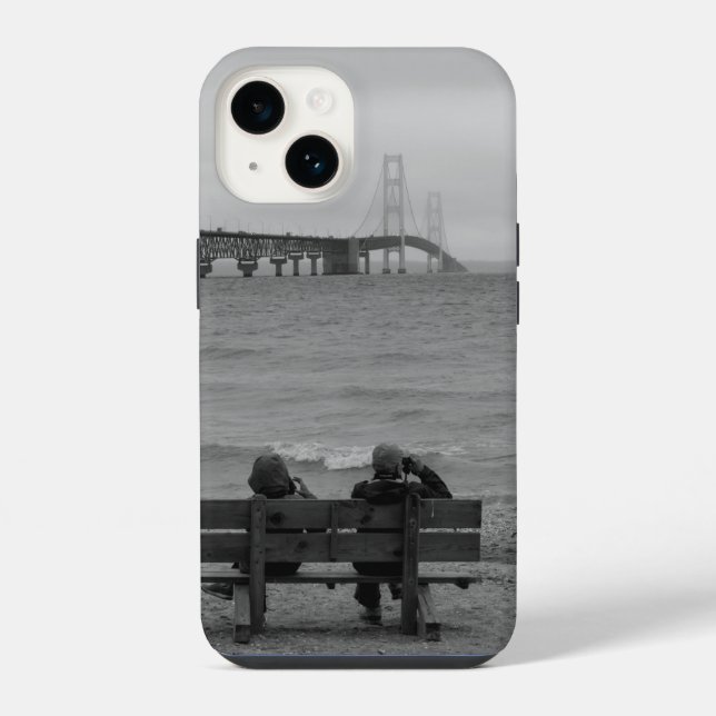 Exibindo capa grayscale Case-Mate iPhone Ponte Mac (Verso)