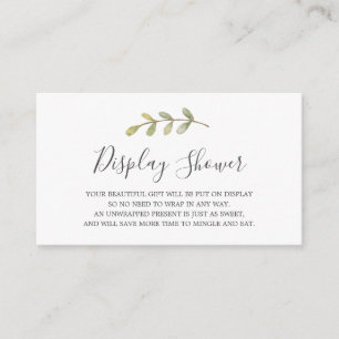 Exibir cartão de inserção do Chá de fraldas