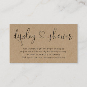 Exibir Inserção do Chá para o Convite Rustic Kraft