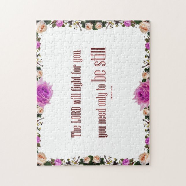 Êxodo 14, "O LORD lutará" 252 pcs Quebra-cabeça (Vertical)