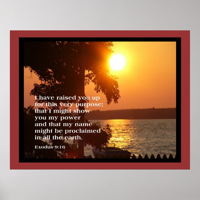 Êxodo 9:16 POSTER GRANDE (Frente)