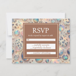 Exotic Posh RSVP Wedding Enclosure Cards