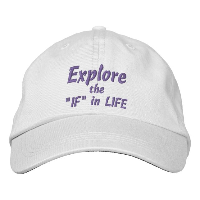 EXPLORAR o "IF" no Boné LIFE (branco) (Frente)
