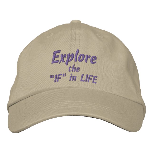 EXPLORAR o "IF" no Boné LIFE (Khaki) (Frente)