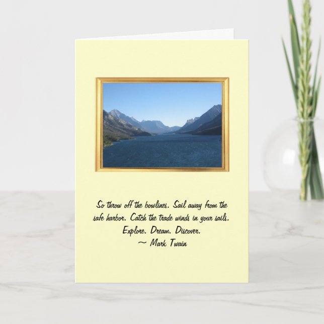 Explore a descoberta do sonho - bom cartão de visi (Frente)