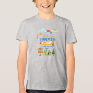 "Explore. Descubra. Crie. – Camiseta de Acampament