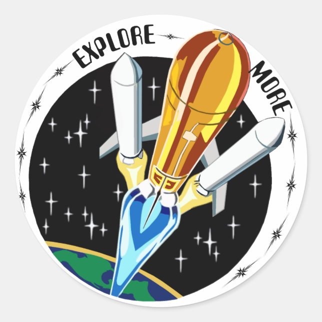 Explore mais adesivos (Frente)