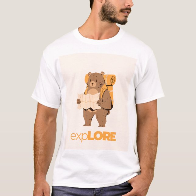 Explore Mais | Camisa de Aventura do Urso de Trilh (Frente)