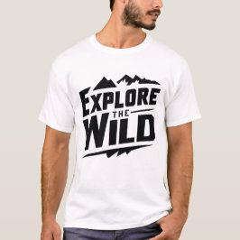 Explore o design selvagem em uma camisa branca