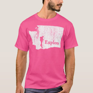 Explore o Estado de Washington Mapa de Camisas de
