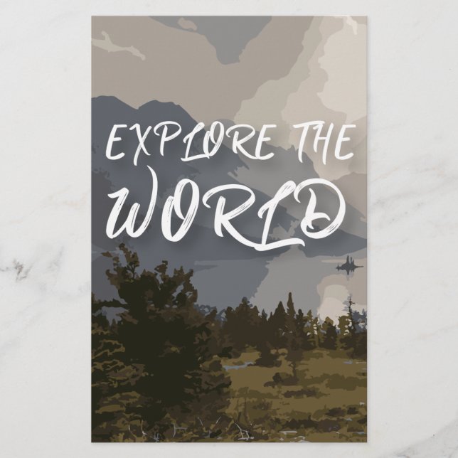 Explore o mundo 5.5" x 8.5" Flyer (Frente)
