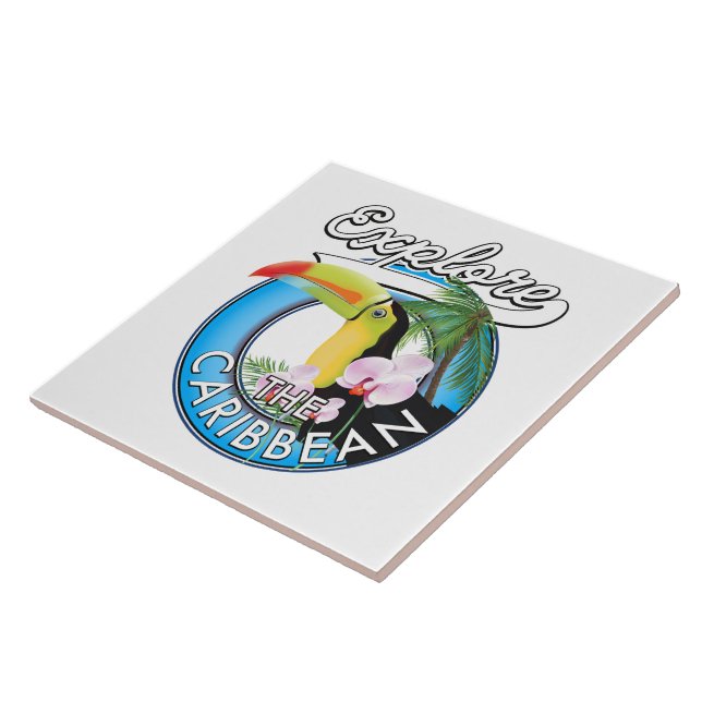 Explore o patch de viagem do Caribe. (Lateral)