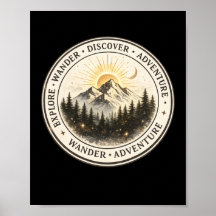 Explore Vague Descubra Arte de Poster de Montanha