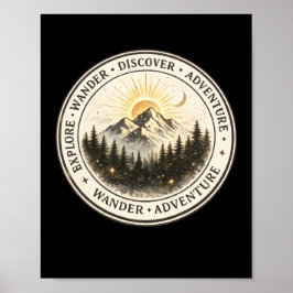 Explore Vague Descubra Arte de Poster de Montanha