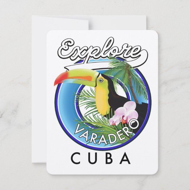 Explore Varadero Cuba logotipo de viagem (Frente)