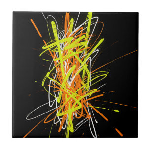 Explosão de Energia Abstrata Caos Neon
