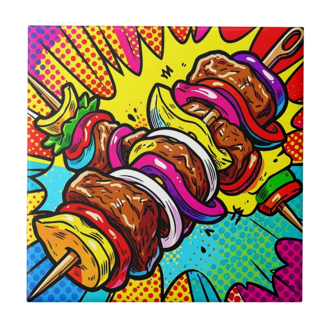 Explosão de Kebab Pop Art (Frente)