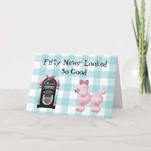 Explosão do 50º Cartão de Saudação de Aniversário  (Frente)