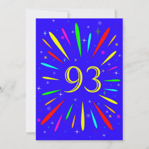 Explosão do 93º Convite de aniversário