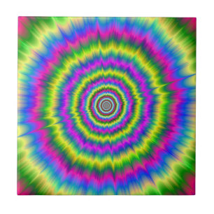 Explosão   do néon do azulejo