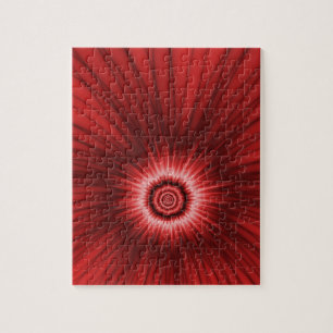 Explosão do vermelho do quebra-cabeça