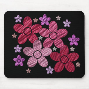 Explosão floral da arte de Digitas em Mousepad