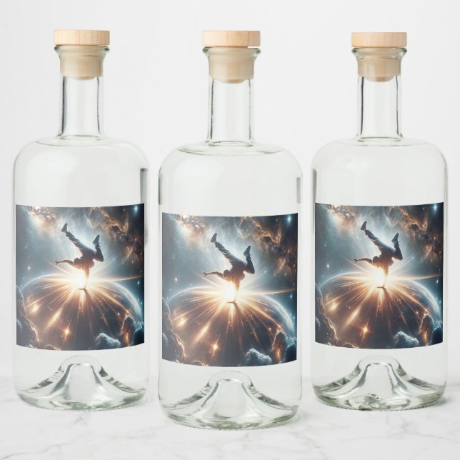 Explosão Galáctica de Breakdance em Espaços Profun (Garrafas)