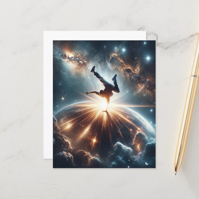 Explosão Galáctica de Breakdance em Espaços Profun (Frente/Verso In Situ)