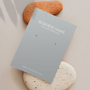 Exposição de prata lisa do brinco da jóia dos