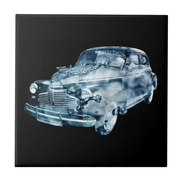 exposição dupla à lavagem de carros (Frente)