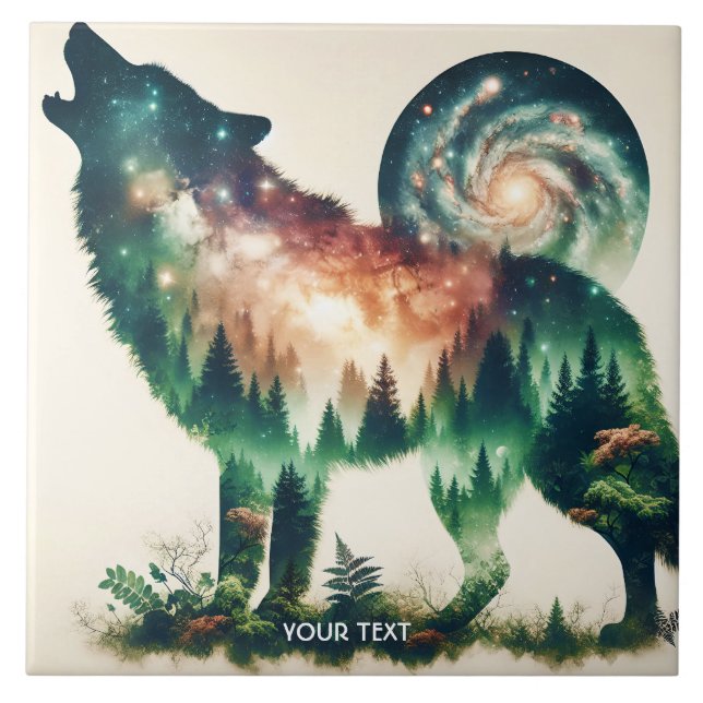 Exposição Dupla do Lobo Fantasy (Frente)