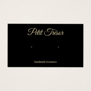Expositor de Brincos Black Gold Script