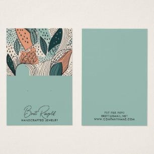 Expositor de Brincos Boho Moderno Terroso Creme de