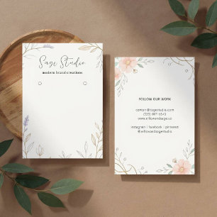 Expositor de Brincos Personalizados com Floral Mod