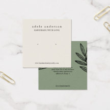 Expositor de Cartão para Brincos de Stud de Folha 