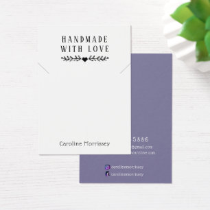 Expositor de Colar de Joias Simples Cartão Roxo