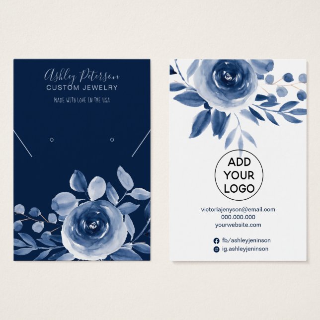 Expositor do colar de ourivesaria de Watercolor in (Frente & Verso)