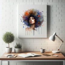 Expressão de Arte Negros e Lindo